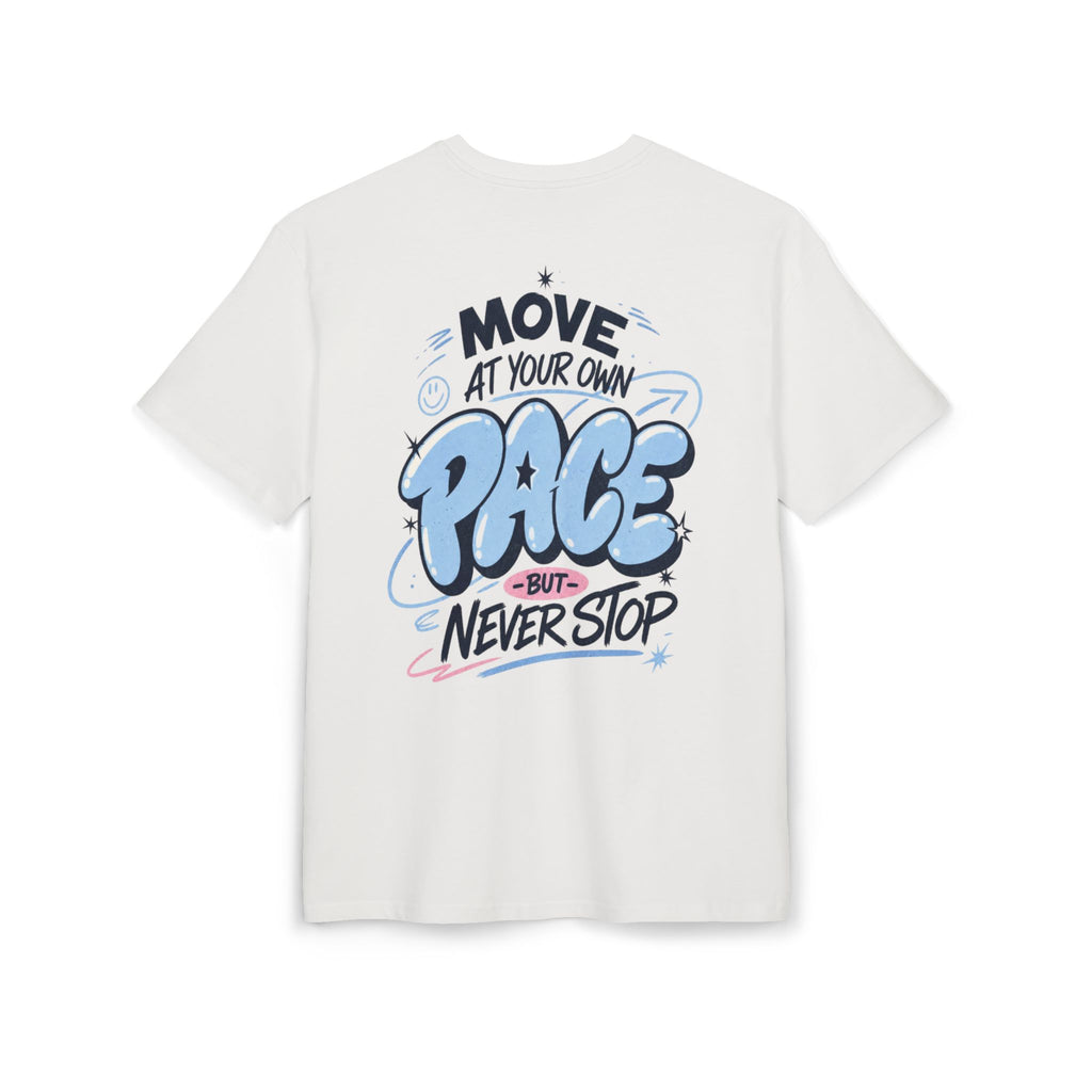Move at your own pace, but never stop-Unisex Heavy Oversize Tee