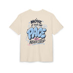 Move at your own pace, but never stop-Unisex Heavy Oversize Tee