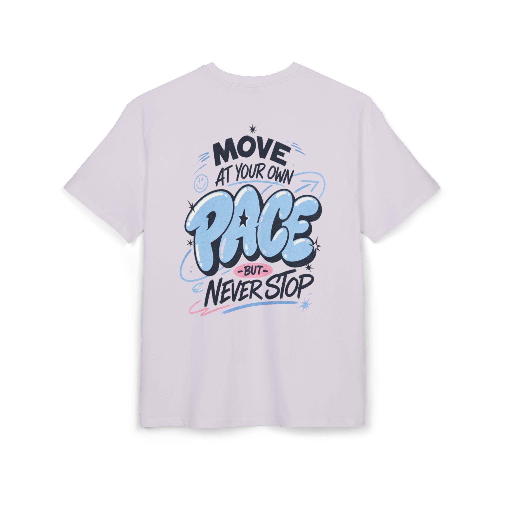 Move at your own pace, but never stop-Unisex Heavy Oversize Tee